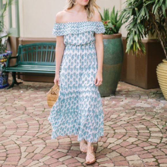 cotton silk maxi dress